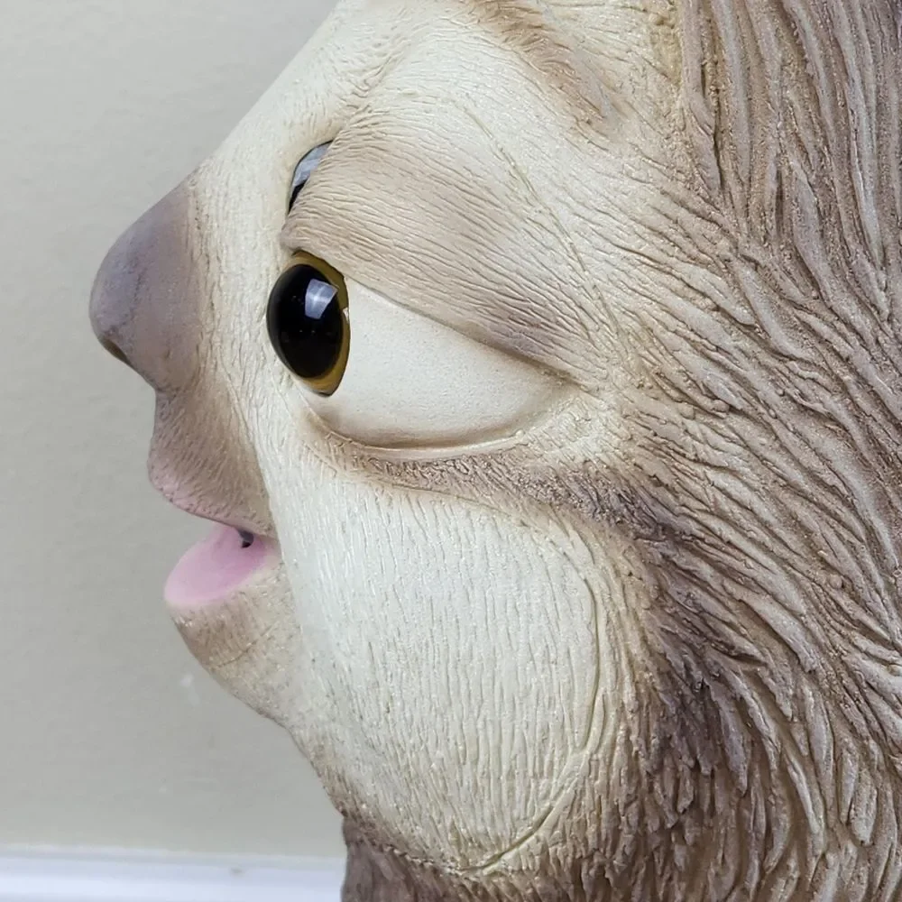 🔸️Deluxe Zootopia Sloth Full Head Latex Costume Mask